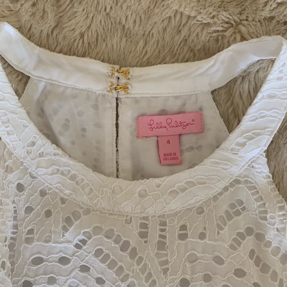 Lilly Pulitzer White High Neck Romper - Picture 4 of 5